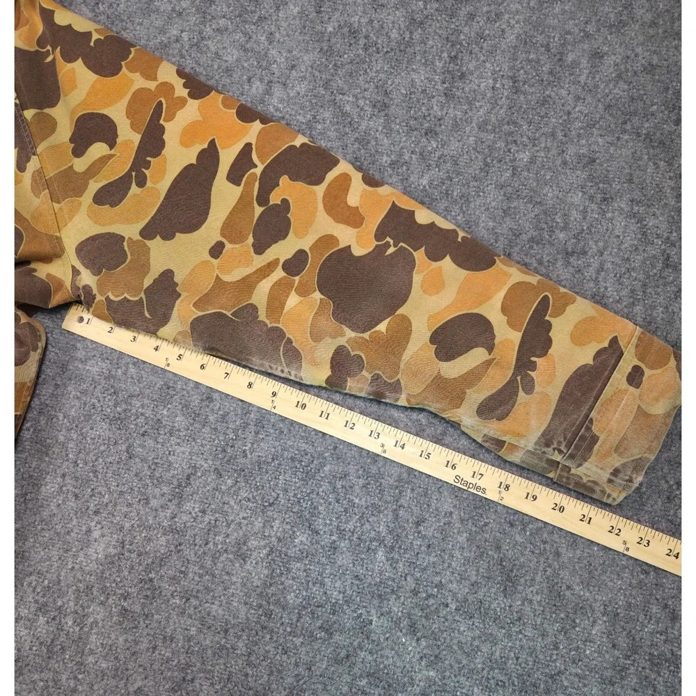 Vintage Columbia Jacket Mens L Brown Duck Camo waterproof thinsulate Made in USA